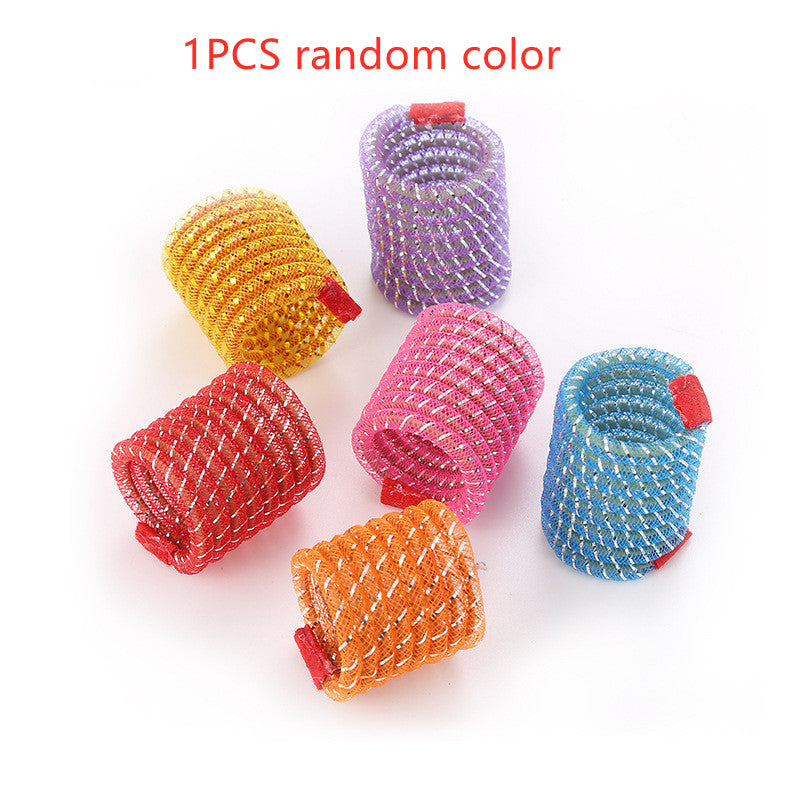 HKM-4241085 Interactive Spring Hose Toy for Cats - Random Color - 3.2x4cm, Plastic Fun