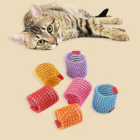 HKM-4241085 Interactive Spring Hose Toy for Cats - Random Color - 3.2x4cm, Plastic Fun