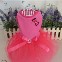 HKM-4241981 Spring and Summer Cotton Princess Skirt for Female Teddy Dogs