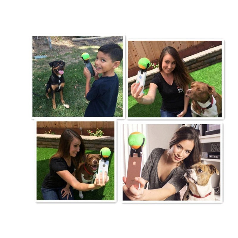 HKM-424339 Pet Selfie Ball for Mobile Phones with Anti-Slip Sleeve - 7cm Diameter