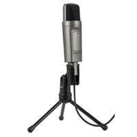HKM-424339 USB Omnidirectional Condenser Microphone for Live Streaming, Recording, and Gaming