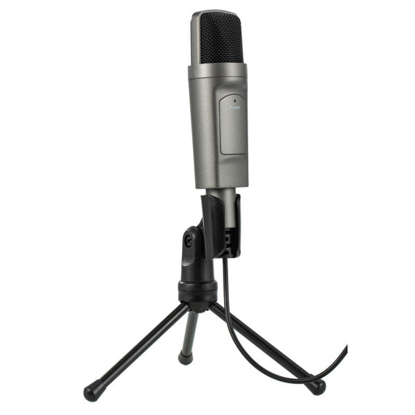 HKM-424339 USB Omnidirectional Condenser Microphone for Live Streaming, Recording, and Gaming