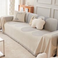 HKM-424403 Universal Chenille Sofa Cover in Stripes - Multiple Sizes Available