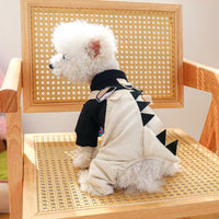 HKM-4244157 Casual Khaki Cartoon Dog Suspender Trousers in Various Sizes
