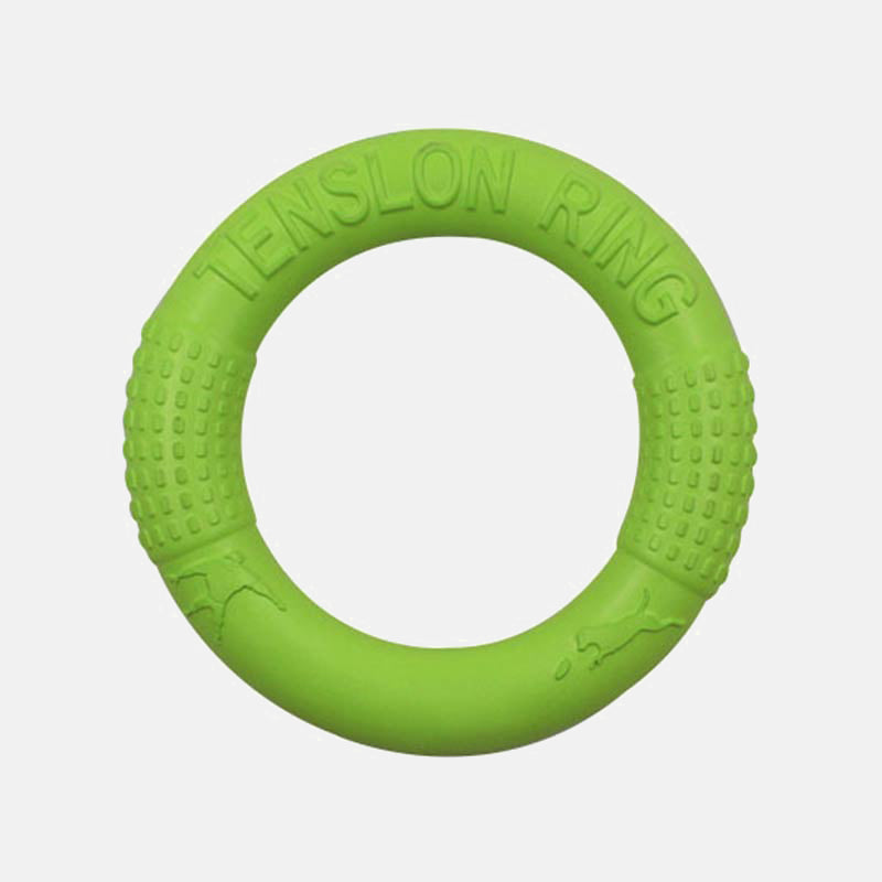 HKM-4244413 Portable EVA Pet Pull Ring Interactive Training Circle - 18cm Diameter Natural Loofah Material