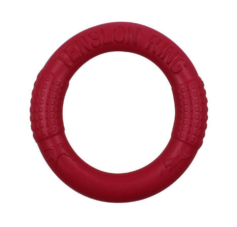 HKM-4244413 Portable EVA Pet Pull Ring Interactive Training Circle - 18cm Diameter Natural Loofah Material