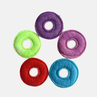 HKM-4244413 Portable EVA Pet Pull Ring Interactive Training Circle - 18cm Diameter Natural Loofah Material