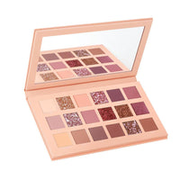 HKM-424531 Earth Tone Glitter and Matte Eyeshadow Palette - 18 Color Options
