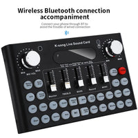 HKM-424531 Portable USB Audio Mixer and Sound Card for PC and Mobile Devices