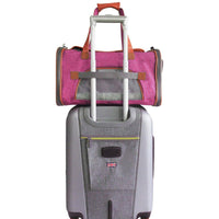 HKM-4245821 Large Capacity Waterproof Portable Pet Bag - 20-35L, Medium Soft Oxford Material, Available in Dark Gray, Light Gray, and Rose Red