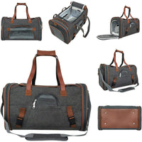 HKM-4245821 Large Capacity Waterproof Portable Pet Bag - 20-35L, Medium Soft Oxford Material, Available in Dark Gray, Light Gray, and Rose Red