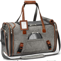 HKM-4245821 Large Capacity Waterproof Portable Pet Bag - 20-35L, Medium Soft Oxford Material, Available in Dark Gray, Light Gray, and Rose Red