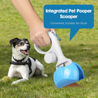 HKM-4246845 Durable Pooper Scooper for Dogs and Cats with Trash Bag Holder, Heavy-Duty ABS Material for Easy Cleanup