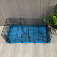HKM-4247229 Durable Blue Waterproof Cover for Hamster and Guinea Pig Cages, 47 x 24 x 3.7 inches