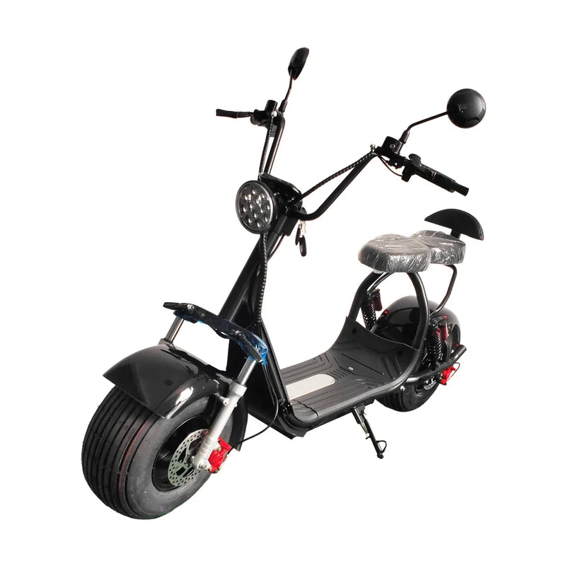 HKM-424979 Electric Two-Wheel Scooter HS2 with Fat Tires and Dual Seats, 2000W Motor, 60V, Max Speed under 40 km/h