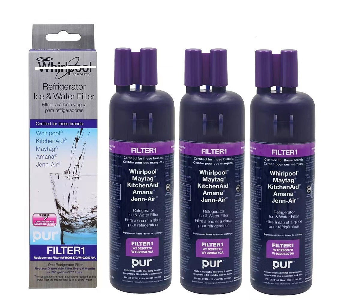 HKM-424979 Refrigerator Filter Compatible with W10295370A - Coconut Shell Activated Carbon Element, Purple