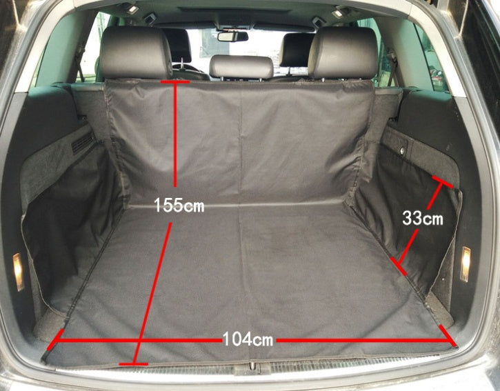 HKM-4251197 Waterproof Dog Car Seat Cover with Safety Buckle and Zipper for Large and Medium Pets