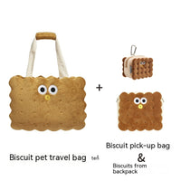 HKM-4251581 Portable Sandwich Biscuit Pet Travel Bag for Dogs and Cats - Large Capacity, Anti-Stress Design