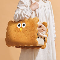HKM-4251581 Portable Sandwich Biscuit Pet Travel Bag for Dogs and Cats - Large Capacity, Anti-Stress Design