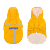 HKM-4251709 Waterproof Hooded Pet Raincoat with Reflective Strips - Foldable & Storage-Friendly