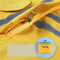 HKM-4251709 Waterproof Hooded Pet Raincoat with Reflective Strips - Foldable & Storage-Friendly