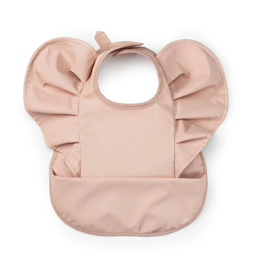 HKM-425171 Toddler Children Feeding Smock Apron PU Bib Coverall Printed Waterproof Baby Bib with Pocket Catcher