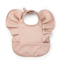 HKM-425171 Toddler Children Feeding Smock Apron PU Bib Coverall Printed Waterproof Baby Bib with Pocket Catcher