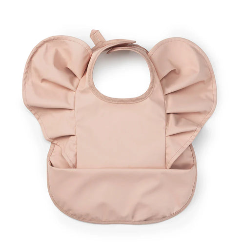 HKM-425171 Toddler Children Feeding Smock Apron PU Bib Coverall Printed Waterproof Baby Bib with Pocket Catcher