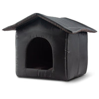 HKM-4253373 Weatherproof Outdoor Shelter for Stray Cats - Detachable Black Nest, Easy to Clean and Non-Slip Design