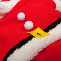 HKM-4253501 Transform Your Pet into Santa Claus with Cozy Fine Brushed Cloth Costume