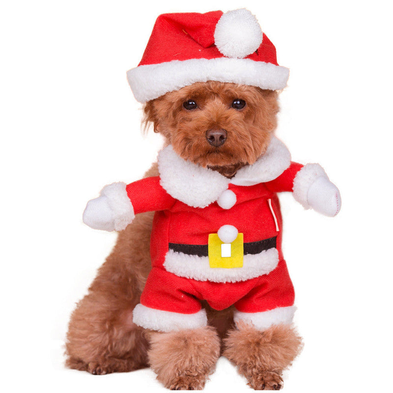 HKM-4253501 Transform Your Pet into Santa Claus with Cozy Fine Brushed Cloth Costume