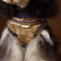HKM-4253885 Rainbow Striped Sleeveless Sweater Vest for Dogs - Casual Pet Clothing in Blue and Red, Sizes XS to XXL