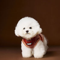 HKM-4253885 Rainbow Striped Sleeveless Sweater Vest for Dogs - Casual Pet Clothing in Blue and Red, Sizes XS to XXL