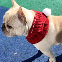 HKM-4254141 Cozy Woolen Winter Hat for Small Dogs - 100% Cotton in Gray, Red, Green Options