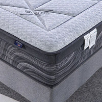 HKM-425491 Queen King Size Black Pocket Spring Mattress with Soft Cooling Foam Top Layer for Hotels