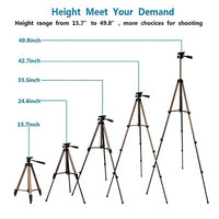 HKM-425491 Telescopic Mobile Phone Tripod with 3-in-1 Lens Set for Enhanced Photography