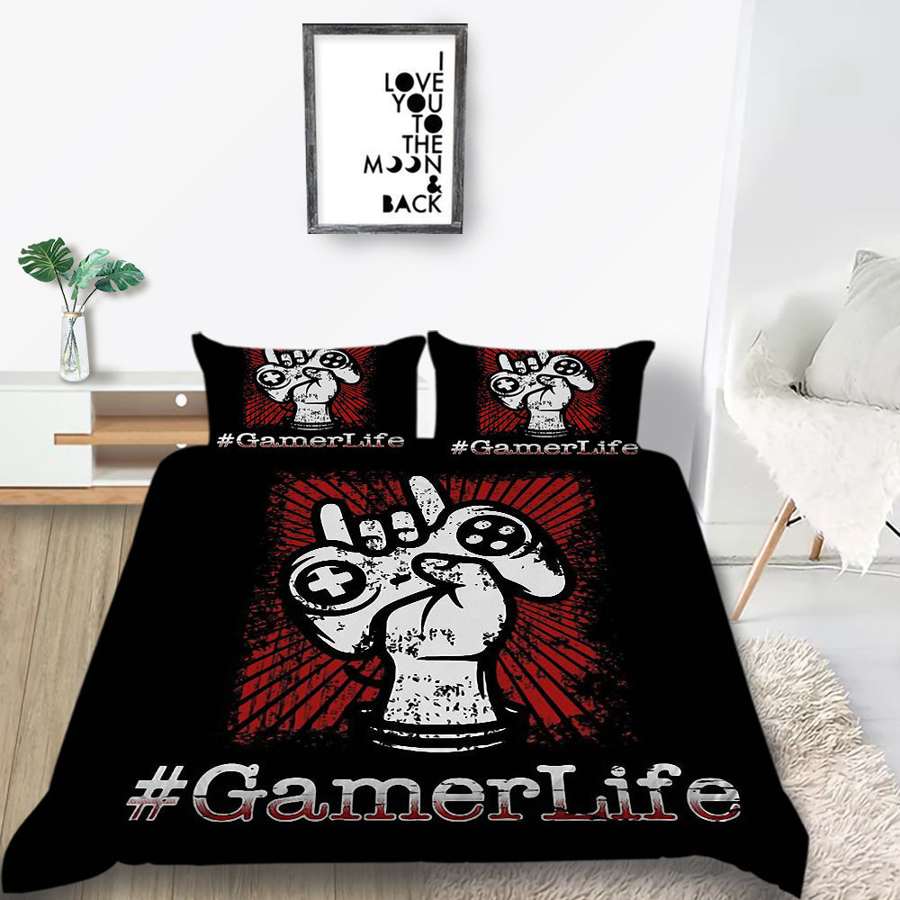 HKM-425555 Cartoon Themed Polyester Bedding Set in Various Sizes