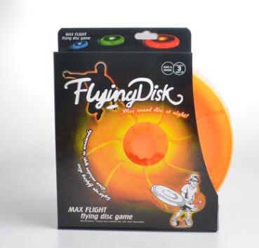 HKM-4255933 LED Flying Saucer Spin Disk Toy with Colorful Lights - Outdoor Fun Adventure