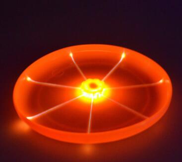 HKM-4255933 LED Flying Saucer Spin Disk Toy with Colorful Lights - Outdoor Fun Adventure