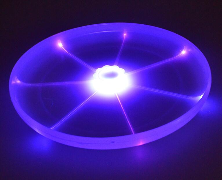 HKM-4255933 LED Flying Saucer Spin Disk Toy with Colorful Lights - Outdoor Fun Adventure