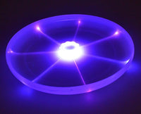 HKM-4255933 LED Flying Saucer Spin Disk Toy with Colorful Lights - Outdoor Fun Adventure