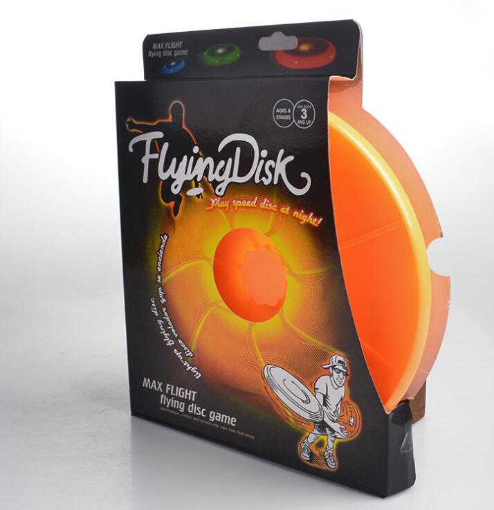 HKM-4255933 LED Flying Saucer Spin Disk Toy with Colorful Lights - Outdoor Fun Adventure