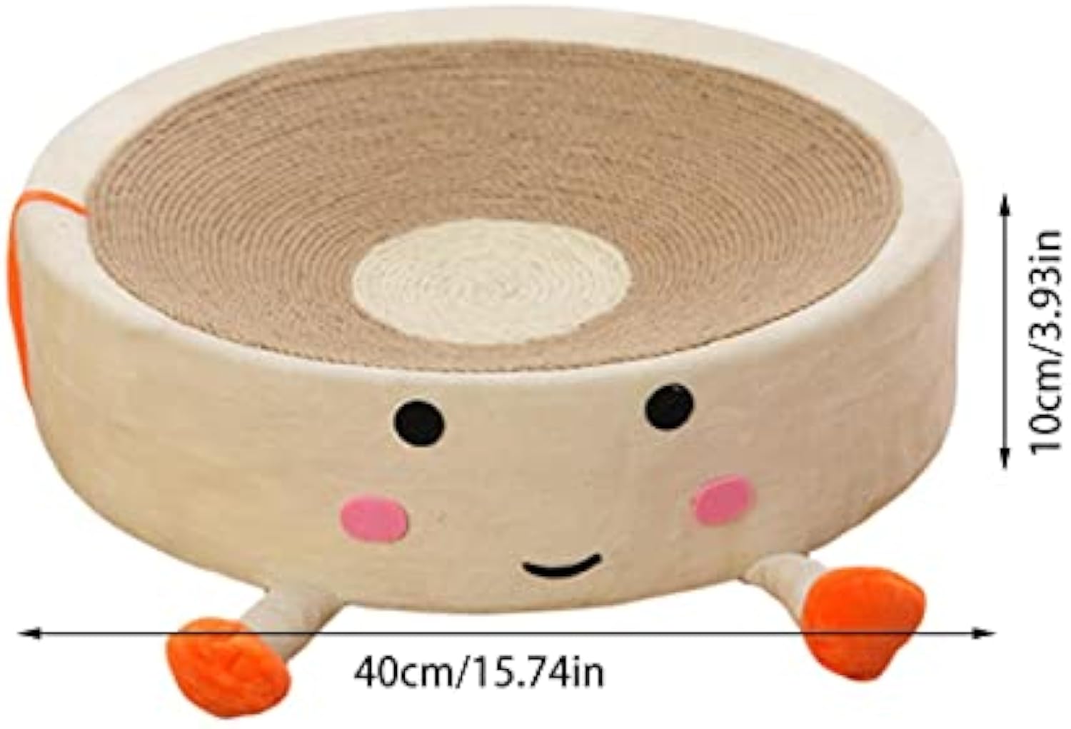 HKM-4256573 Natural Sisal Cat Scratching Board and Nest - Wear Resistant Cat Toy for Indoor Use