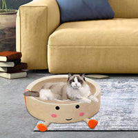 HKM-4256573 Natural Sisal Cat Scratching Board and Nest - Wear Resistant Cat Toy for Indoor Use