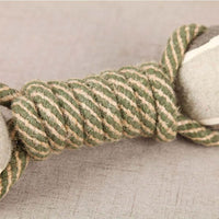 HKM-4257725 Durable Cotton Rope Knot Toy for Medium and Large Dogs - Interactive Chewing Toy