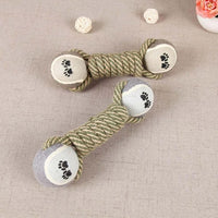 HKM-4257725 Durable Cotton Rope Knot Toy for Medium and Large Dogs - Interactive Chewing Toy
