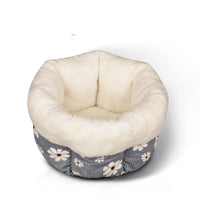HKM-4259133 Cozy Cat Nest for Winter - Washed Cotton & PP Cotton Filling, Fully Machine Washable