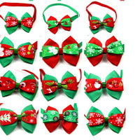 HKM-425939 Festive Cartoon Pet Bow Tie for Dogs and Cats - Christmas Party Decoration, Polyester Material