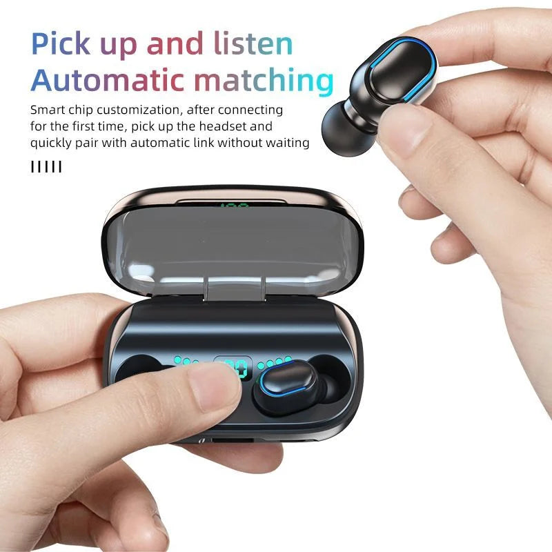HKM-425939 Wireless Waterproof Earbuds with Hi-Fi Audio and In-Ear Design for Hands-Free Use