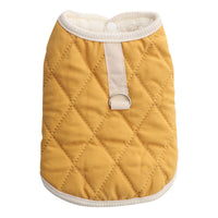 HKM-4259517 Cozy Autumn and Winter Pet Coat for Small Dogs - Schnauzer Teddy Bichon Vest in Yellow and Green